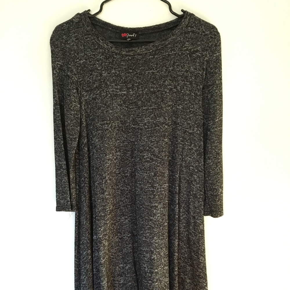 Grey knit dress